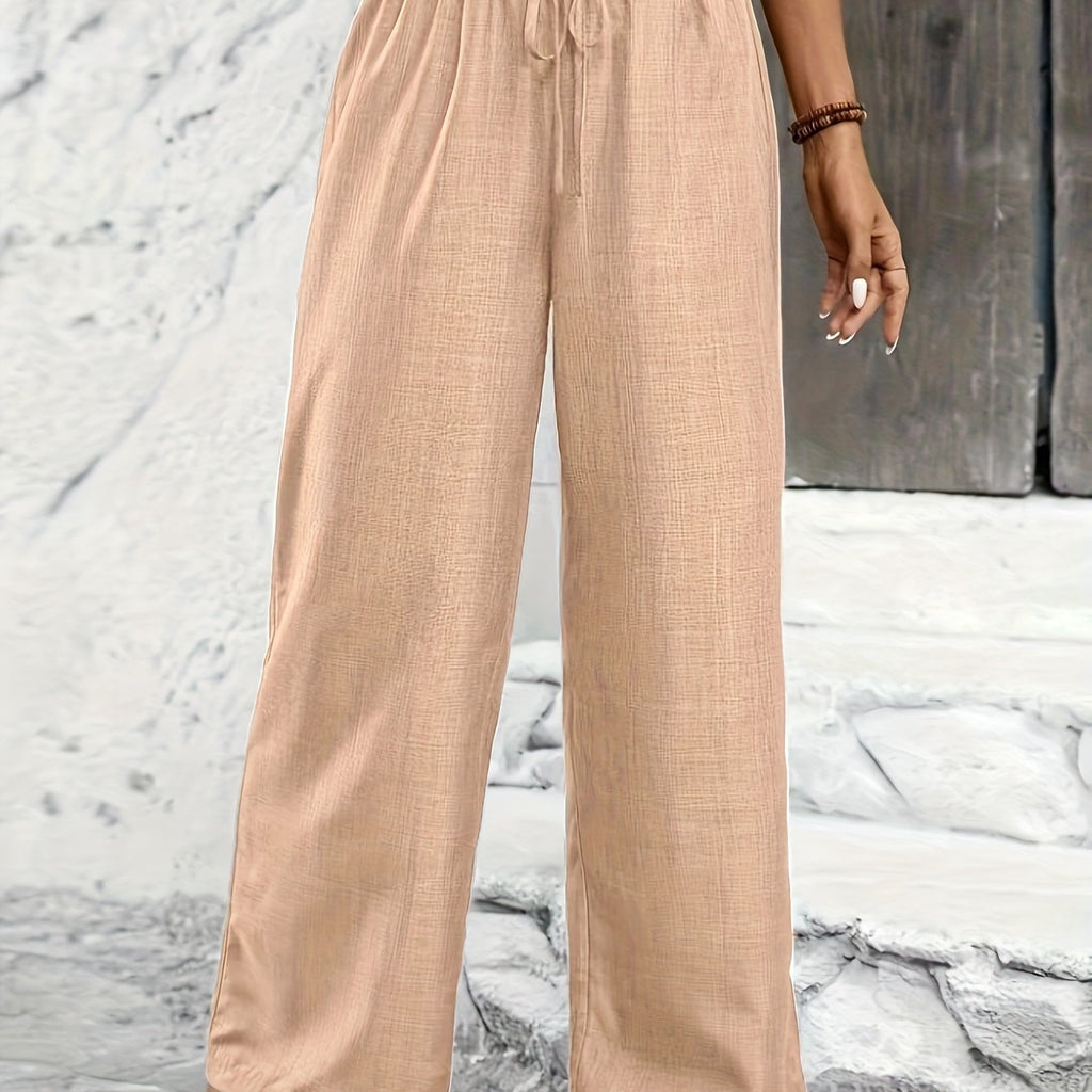 Avery | Twisted Waist Straight-Leg Pants