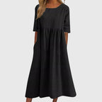 Diana | Elegant Short-Sleeve Dress