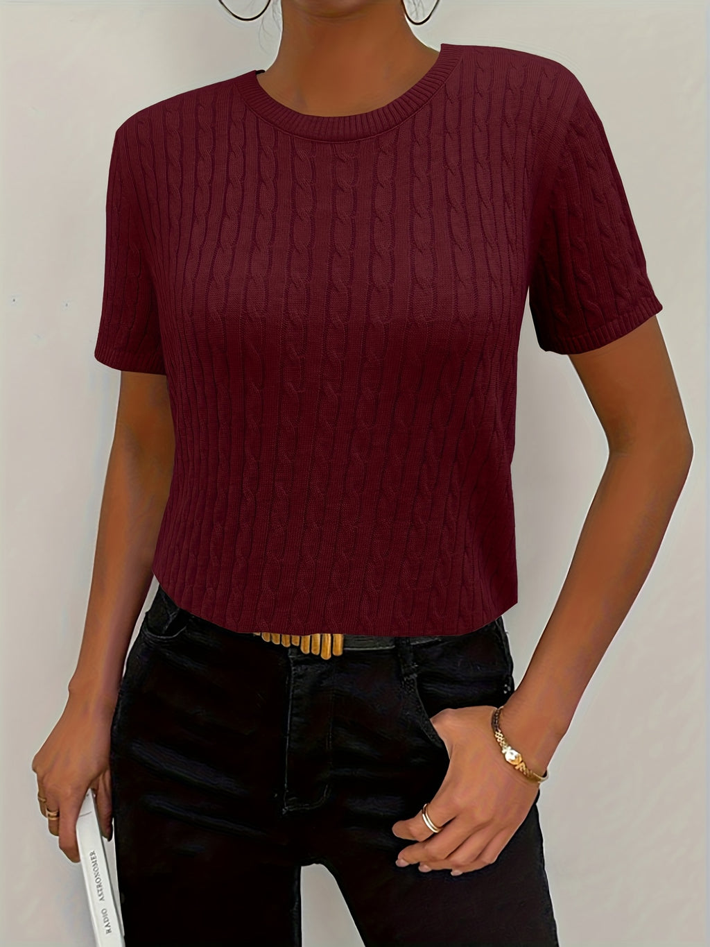Klara | Ribbed Twist Detail Top