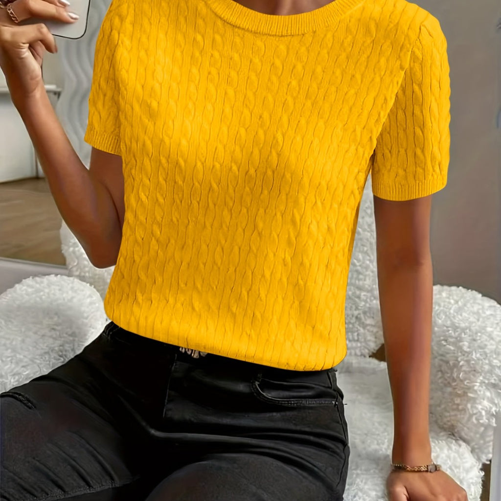 Klara | Ribbed Twist Detail Top