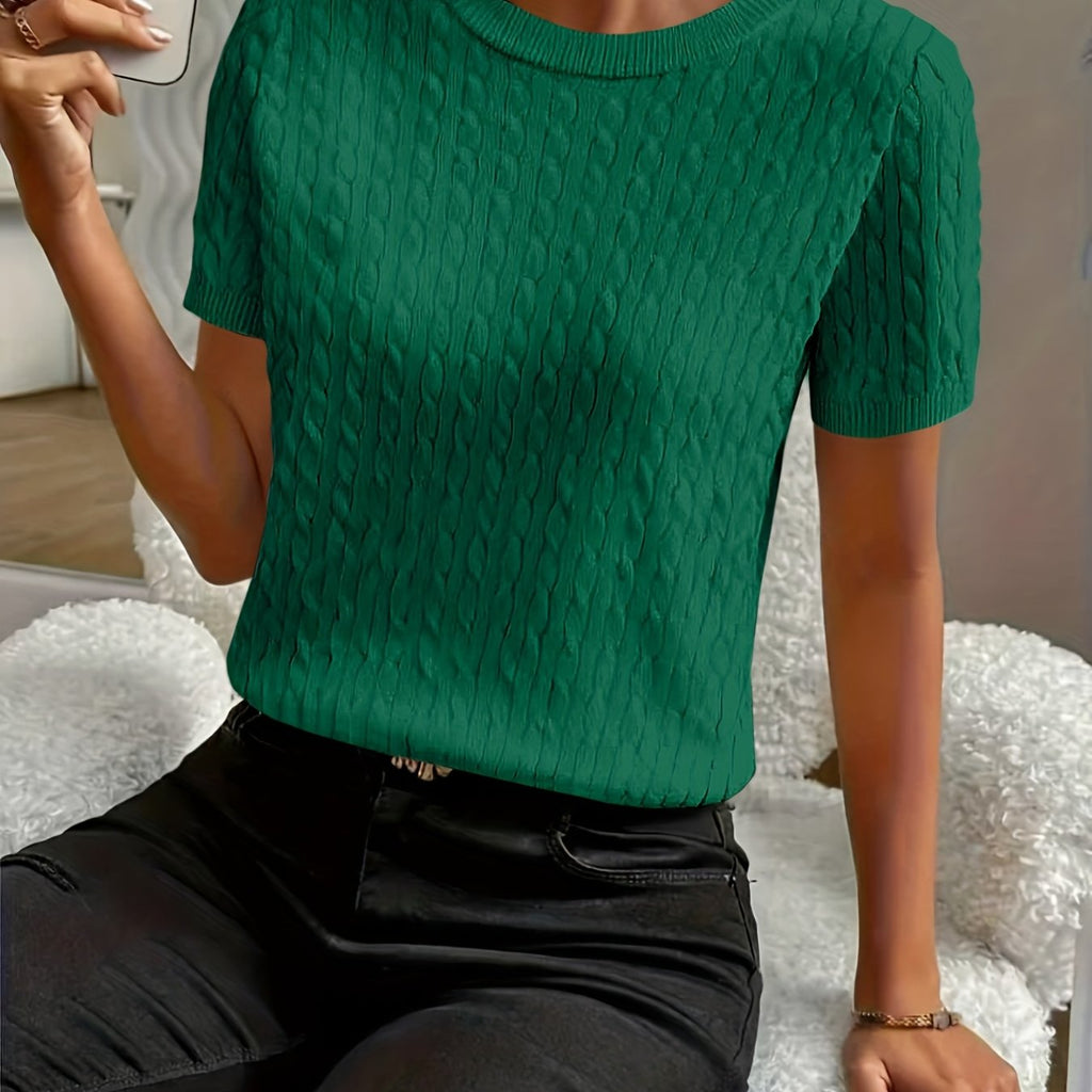 Klara | Ribbed Twist Detail Top