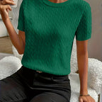Klara | Ribbed Twist Detail Top