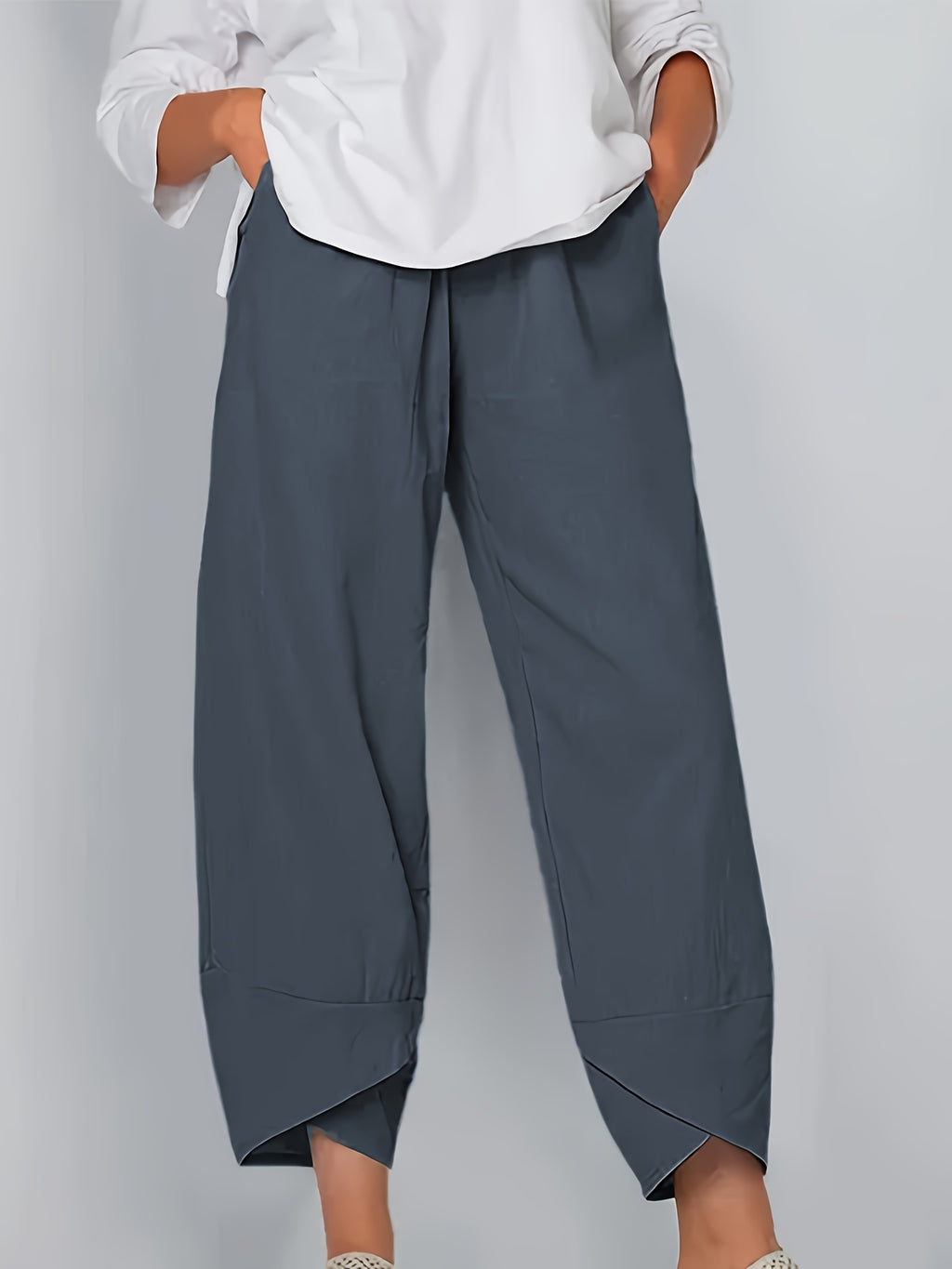 Cameron | Casual Elastic Waist Ankle Pants