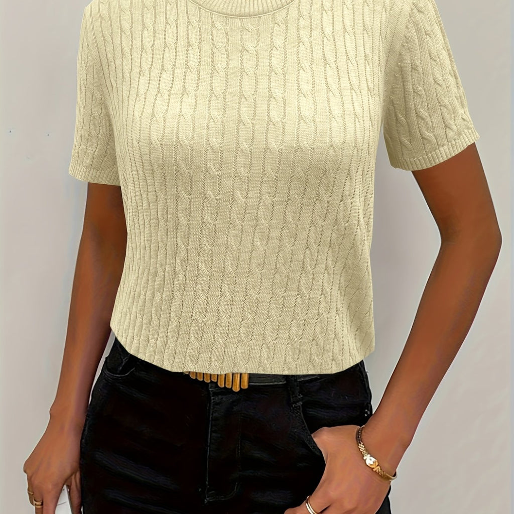 Klara | Ribbed Twist Detail Top