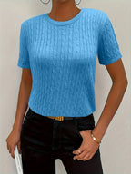 Klara | Ribbed Twist Detail Top