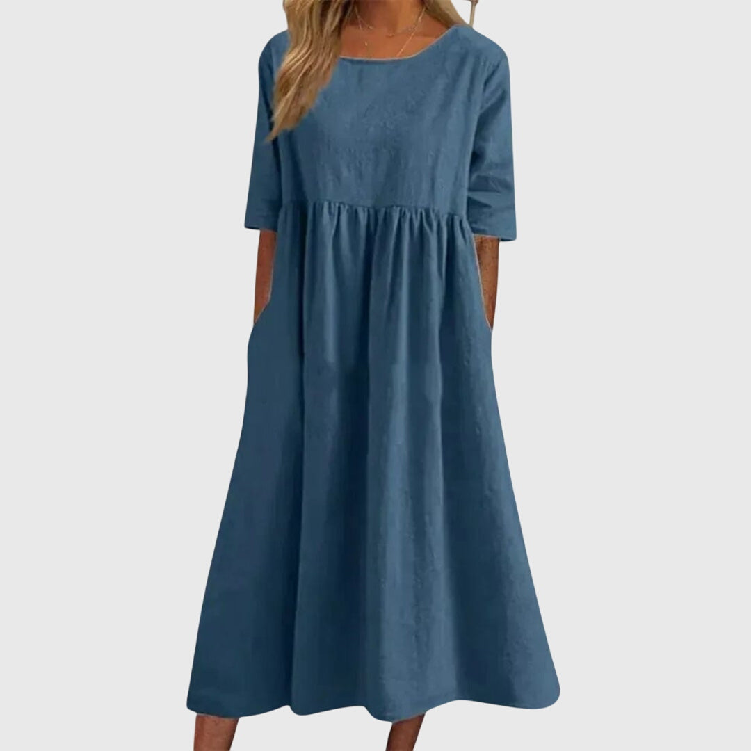 Diana | Elegant Short-Sleeve Dress