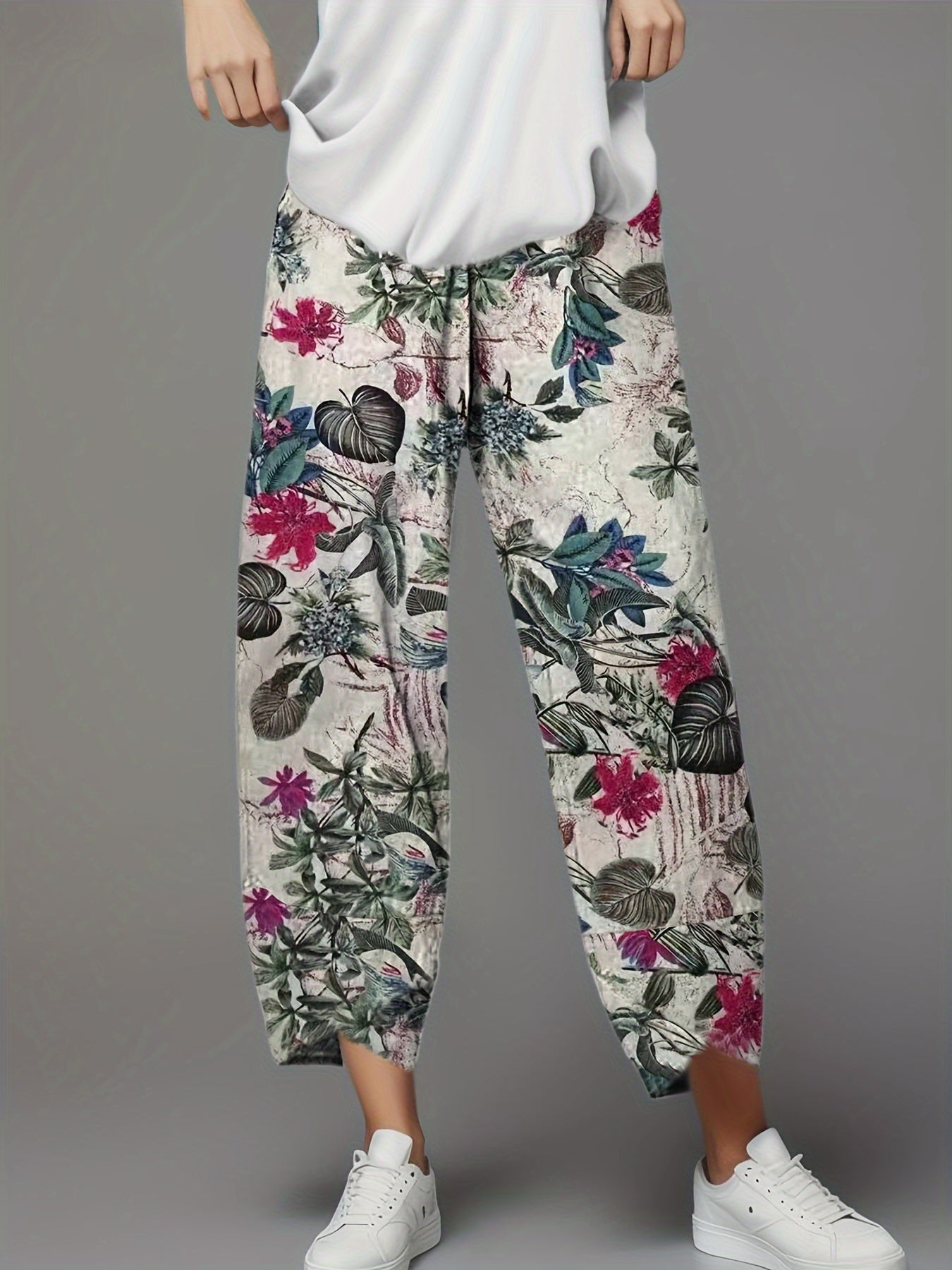 Cameron | Casual Elastic Waist Ankle Pants