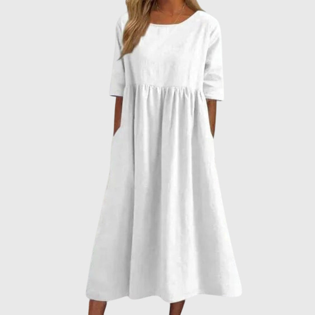 Diana | Elegant Short-Sleeve Dress