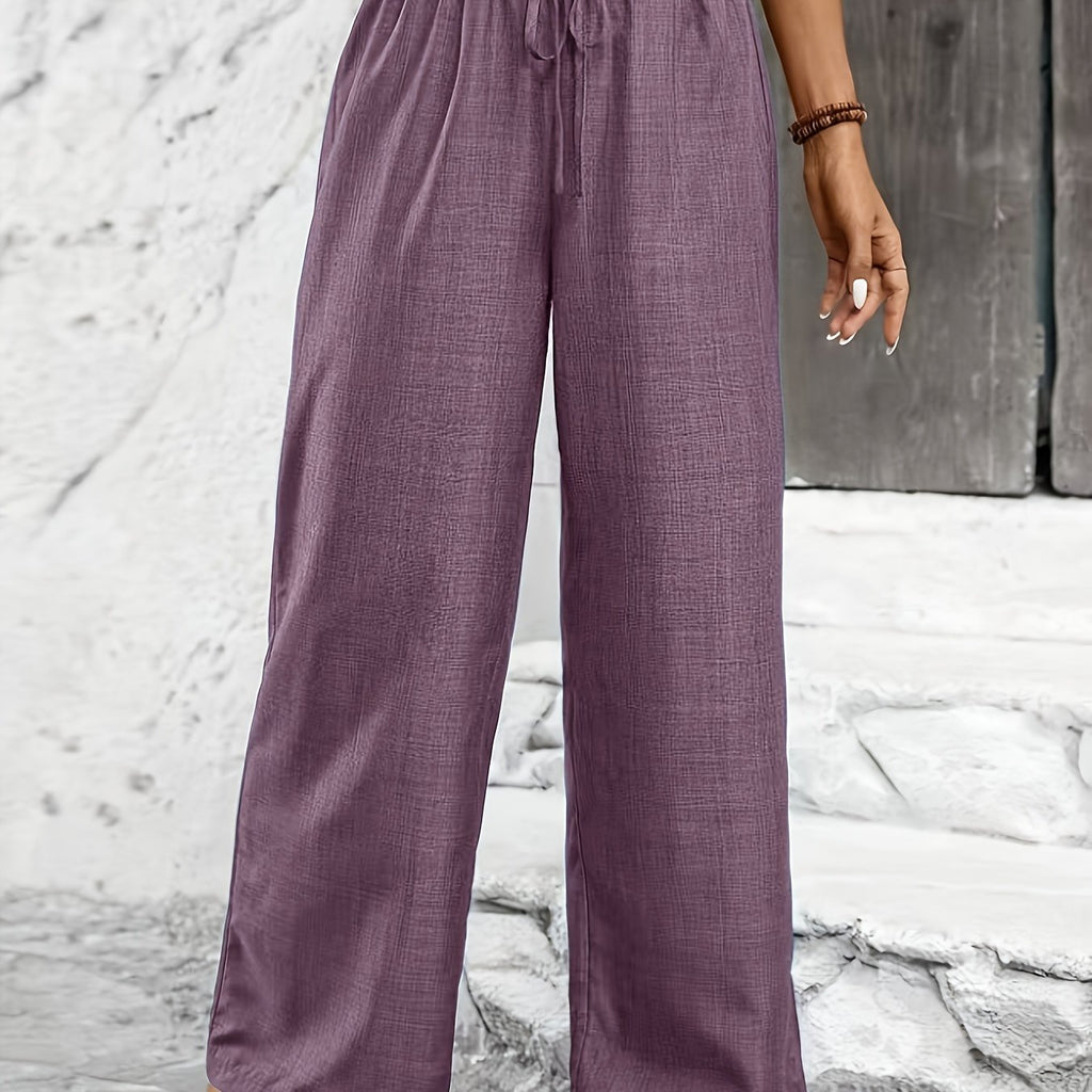 Avery | Twisted Waist Straight-Leg Pants