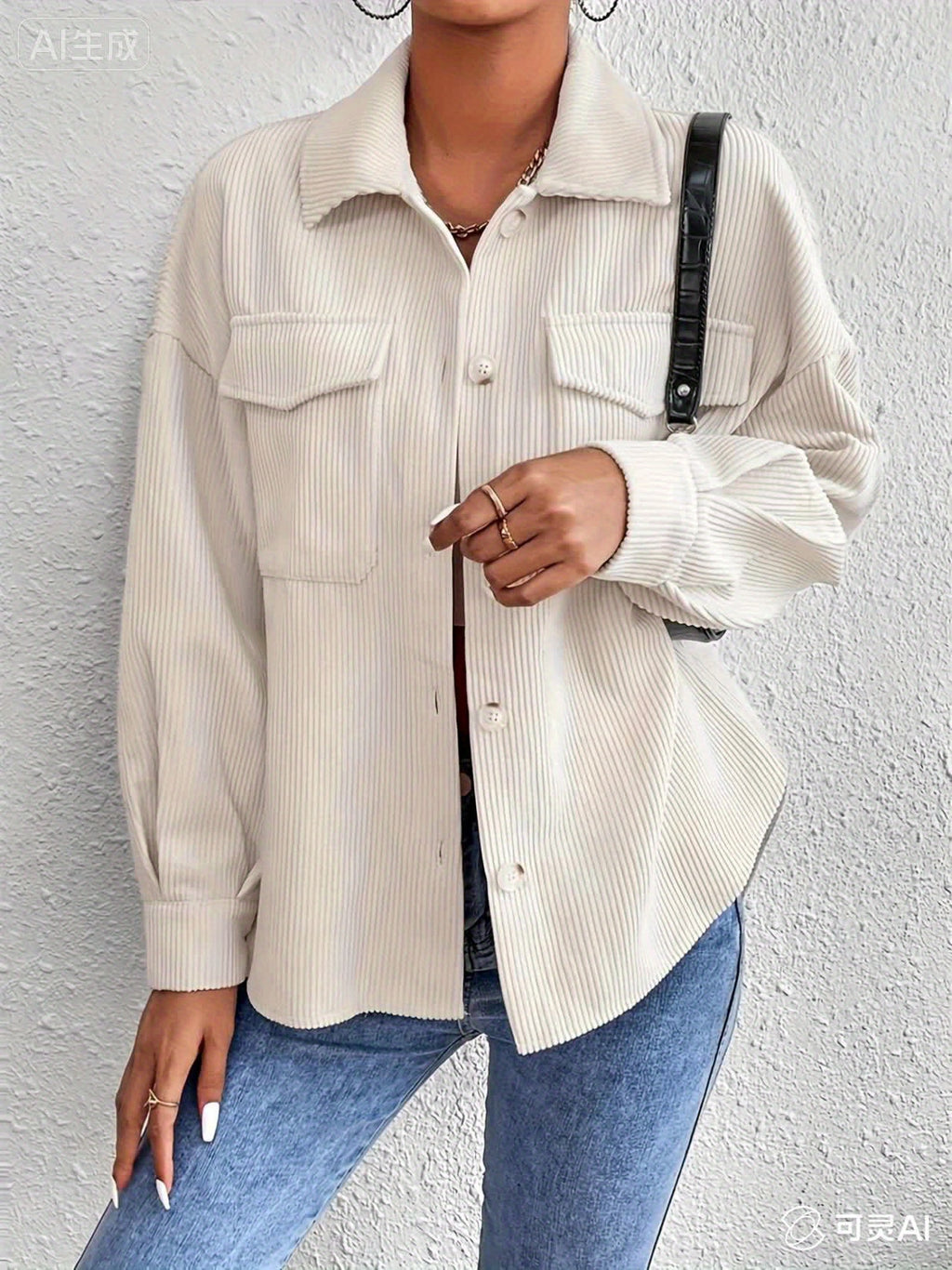 Nadia | Casual Striped Pocket Jacket