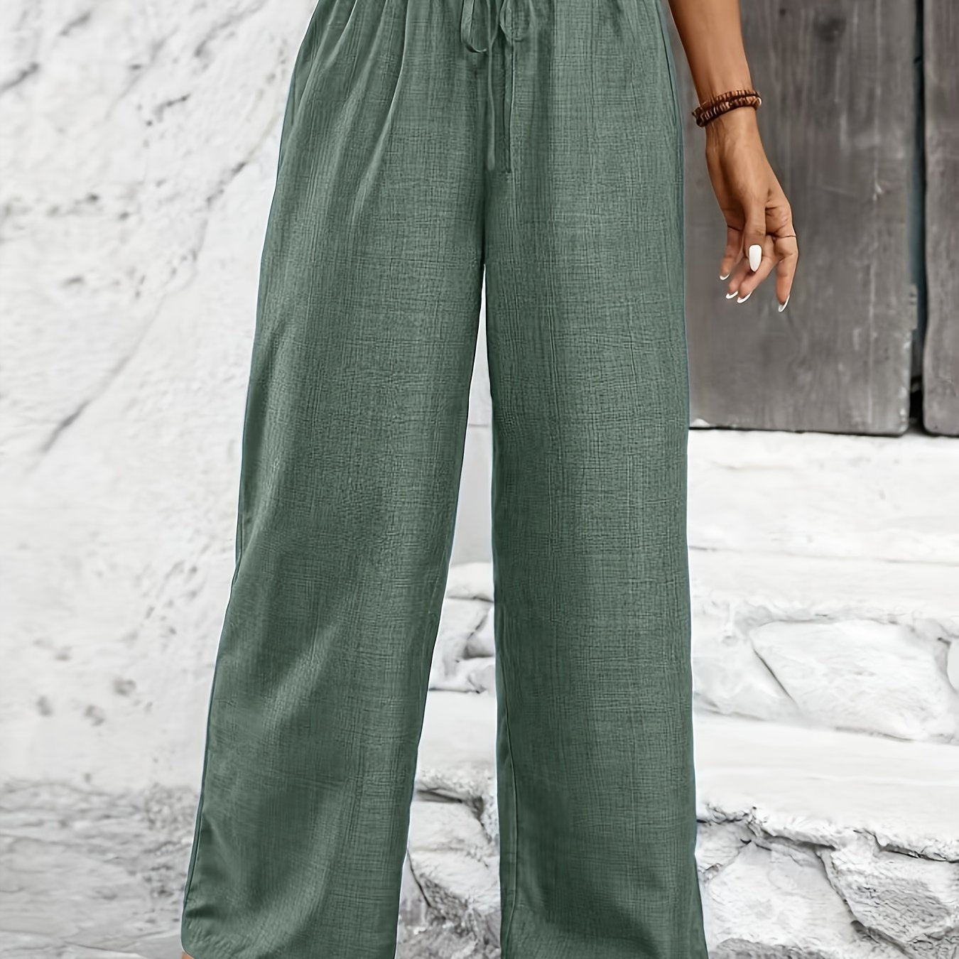 Avery | Twisted Waist Straight-Leg Pants