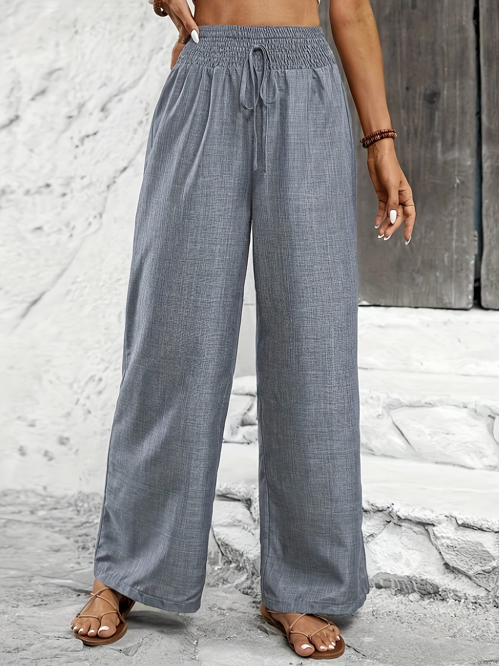 Avery | Twisted Waist Straight-Leg Pants
