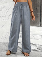 Avery | Twisted Waist Straight-Leg Pants