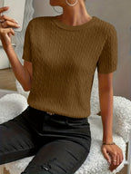 Klara | Ribbed Twist Detail Top