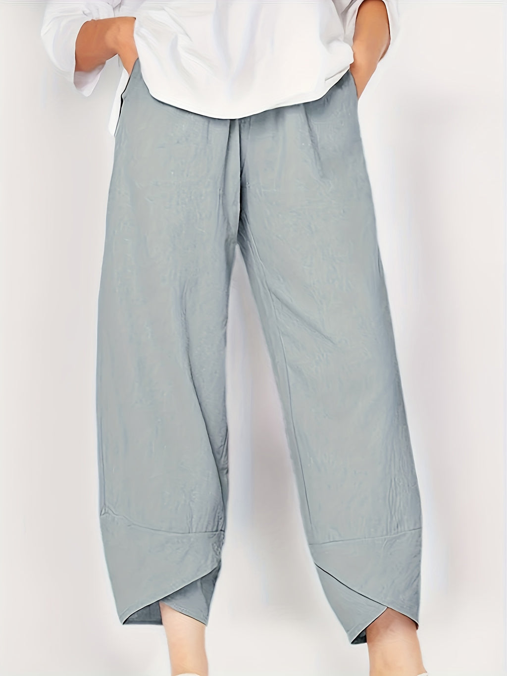 Cameron | Casual Elastic Waist Ankle Pants