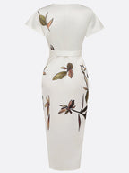 Liora | Floral Wrap Midi Dress