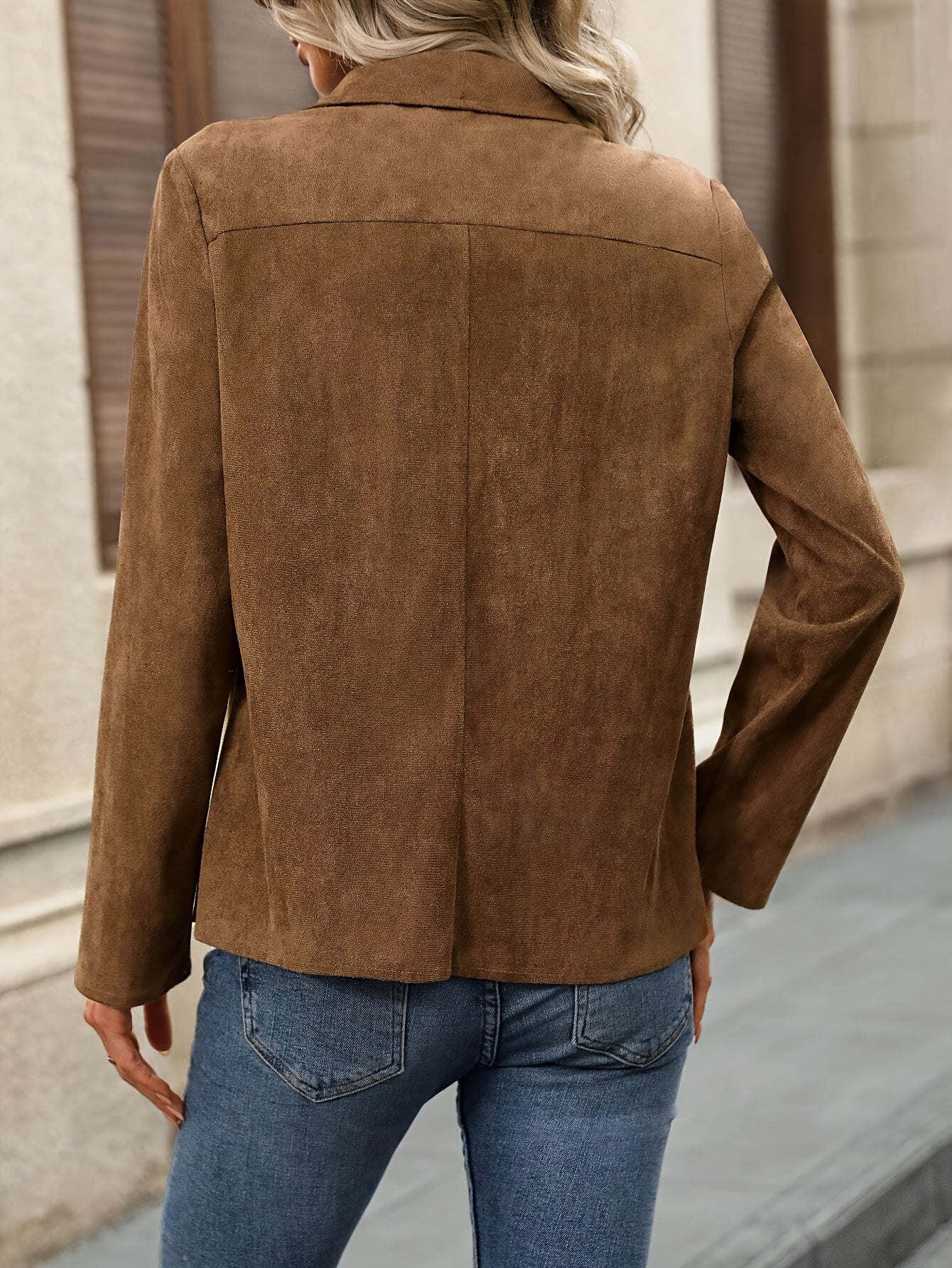 Chiara | Open Front Long Sleeve Jacket