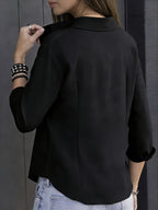 Lina | Open-Front Cotton Shirt