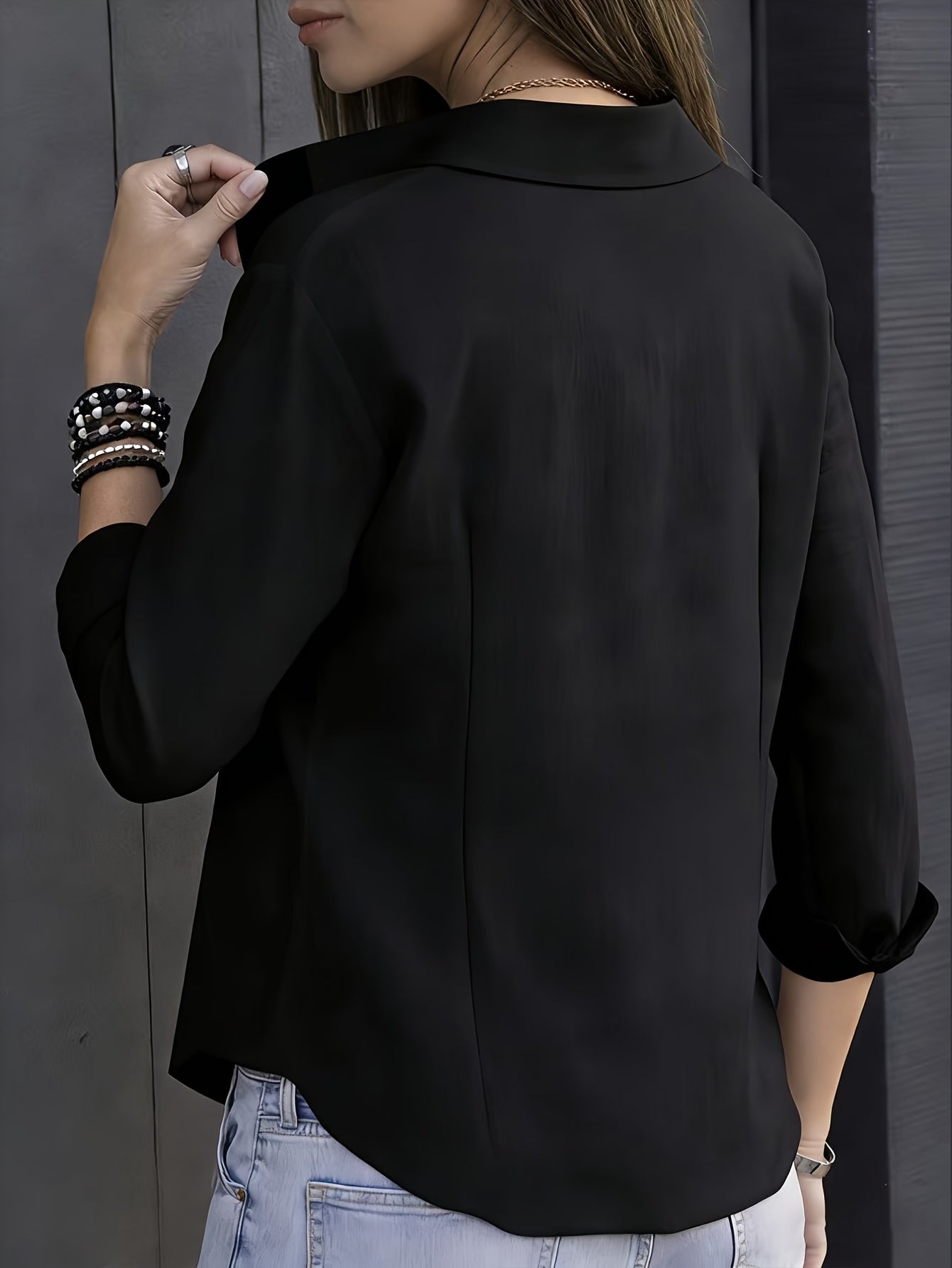 Lina | Open-Front Cotton Shirt