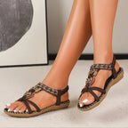 Colella | Rhinestone Floral Comfort Sandals