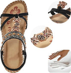 Colella | Rhinestone Floral Comfort Sandals