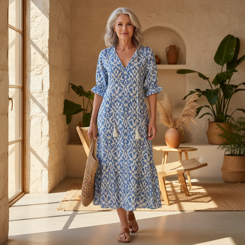 Selene | Flowy Bohemian Coverage Dress