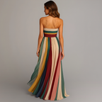 Sheila | Holiday Strapless Maxi Dress