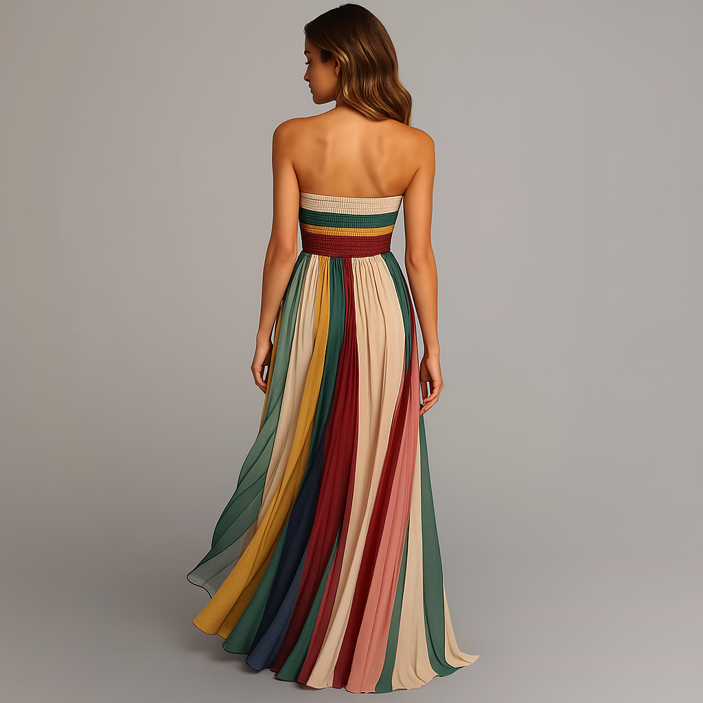 Sheila | Holiday Strapless Maxi Dress