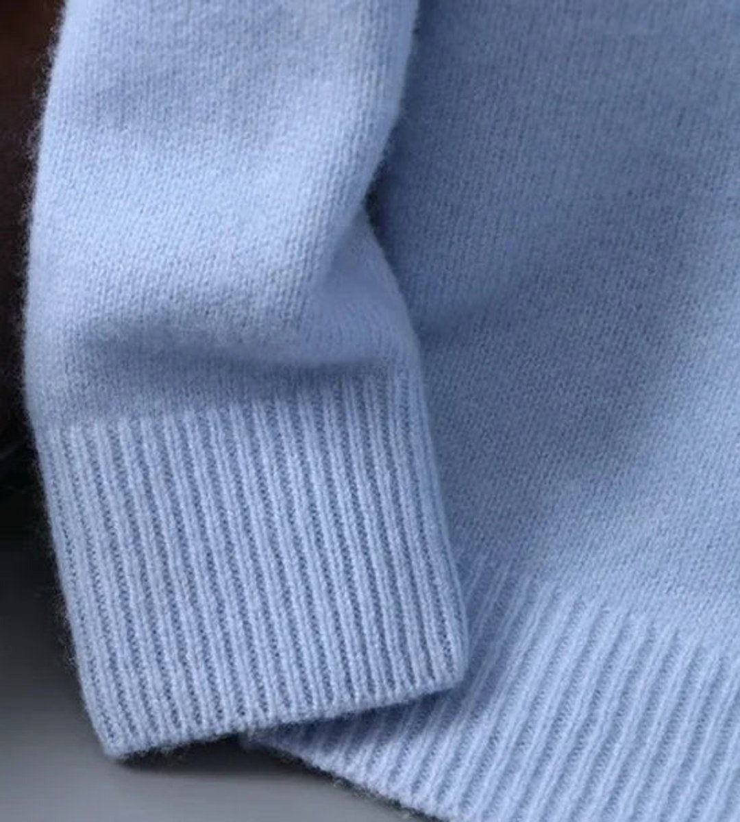 Men's Crew Neck Sweater in Powder Blue