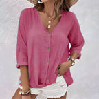 Connie | Relaxed Button-Up Blouse