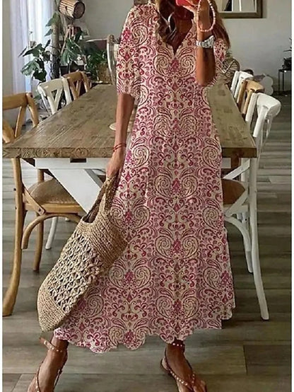 Selene | Flowy Bohemian Coverage Dress
