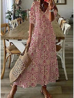 Selene | Flowy Bohemian Coverage Dress