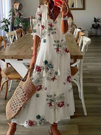 Selene | Flowy Bohemian Coverage Dress